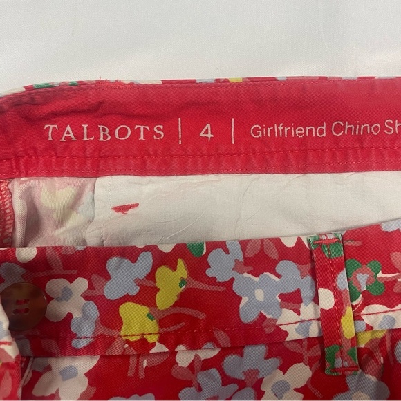 Talbots girlfriend chino in a fabulously cute floral! So bright and fun! - Picture 3 of 3